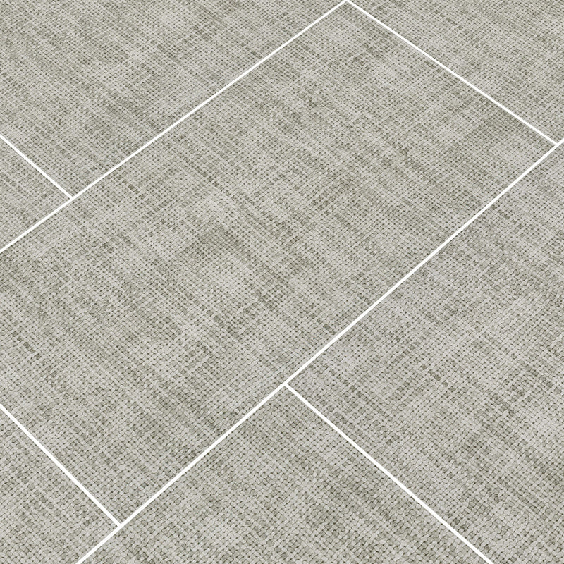 Tektile Crosshatch Gray 12"x24" Glazed Porcelain Floor and Wall Tile - MSI Collection