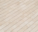 travertine mosaic 2x4 10096615 beige honed filled product shot multiple tiles angle closeup