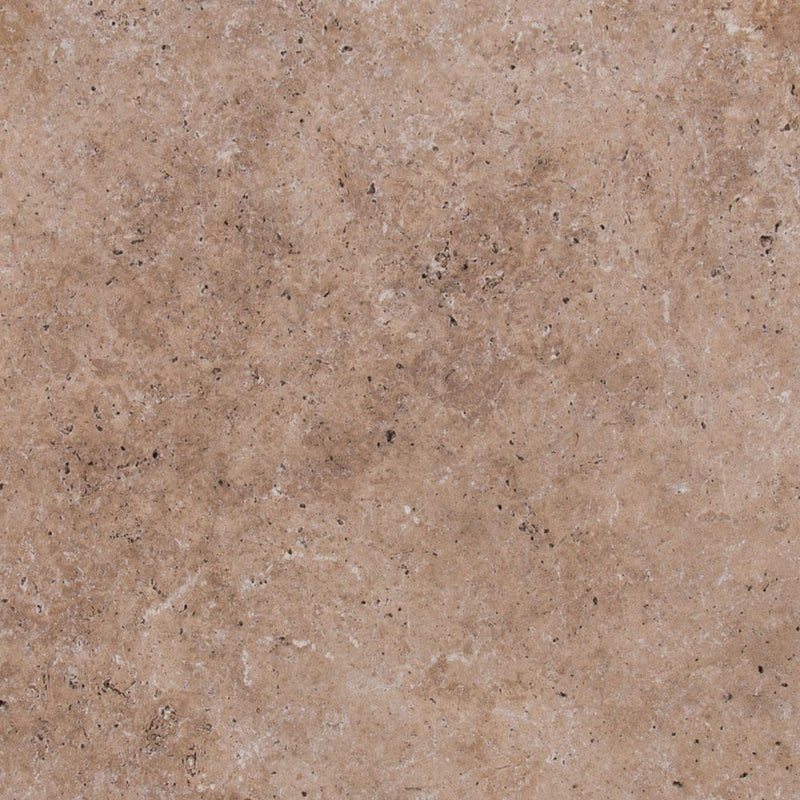 tuscany walnut travertine pavers 16x16in tumbled floor tile LPAVTWAL1616T one tile top view