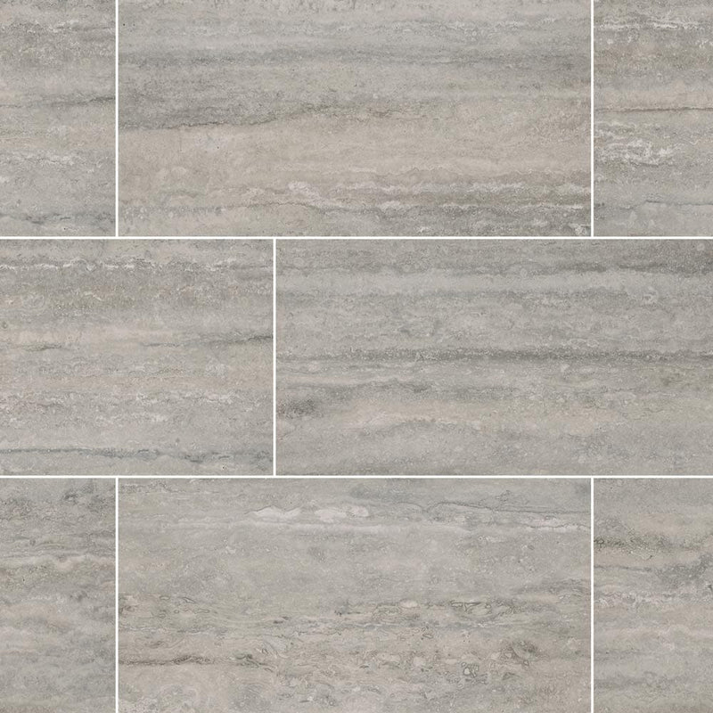 veneto gray glazed porcelain floor and wall tile msi collection NVENEGRA1224 product shot multiple tiles top view