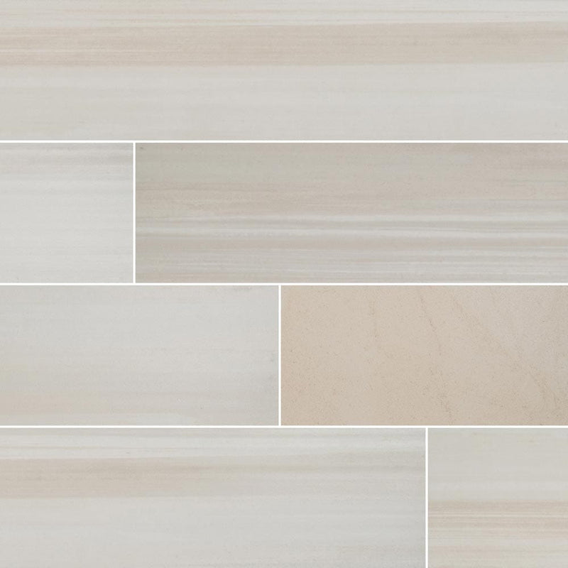 water color bianco glazed porcelain floor and wall tile msi collection NWATBIA6X36 product shot multiple tiles top view