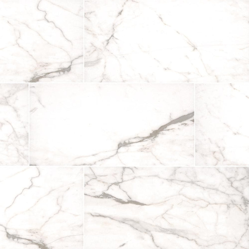 white vena 12x24 glazed ceramic wall tile msi collection NWHIVEN1224 product shot multiple tiles top view